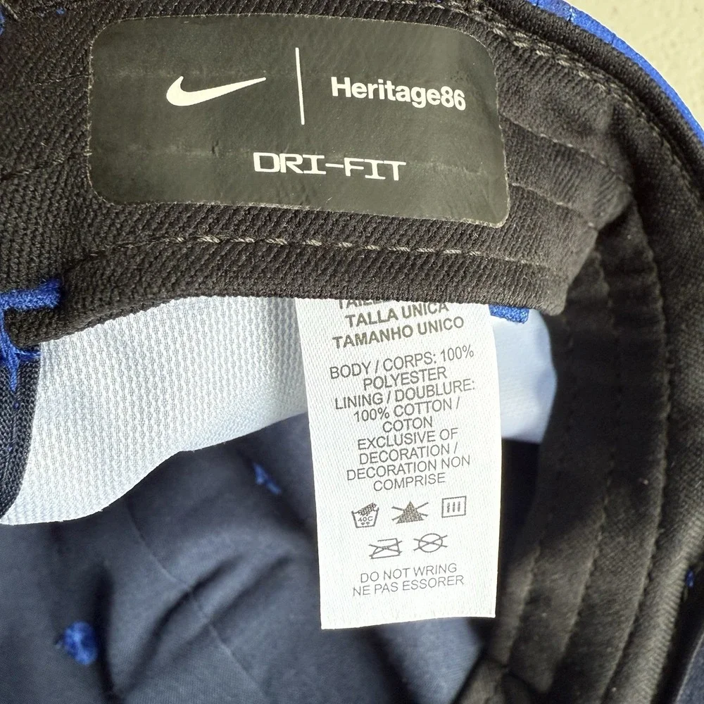 Nike USA Heritage86 Dri-Fit United‎ States Hat Cap Campus Blue Soccer Adjustable